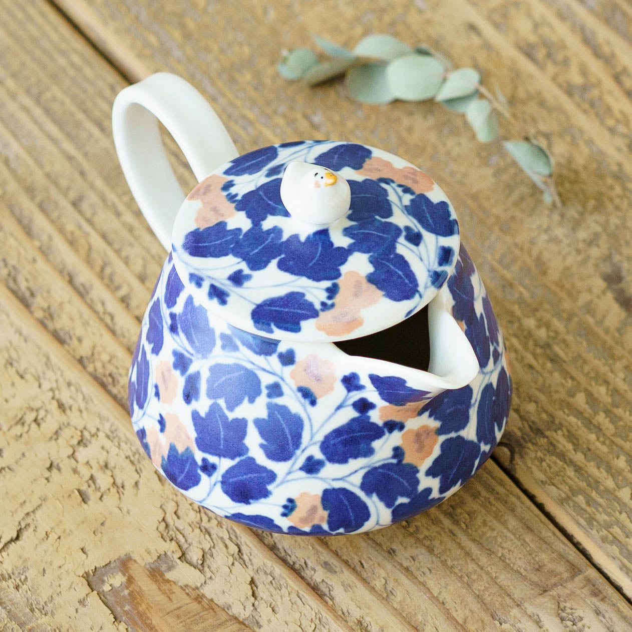 ポット　アヒル　ピンク x 青｜荒井彩乃