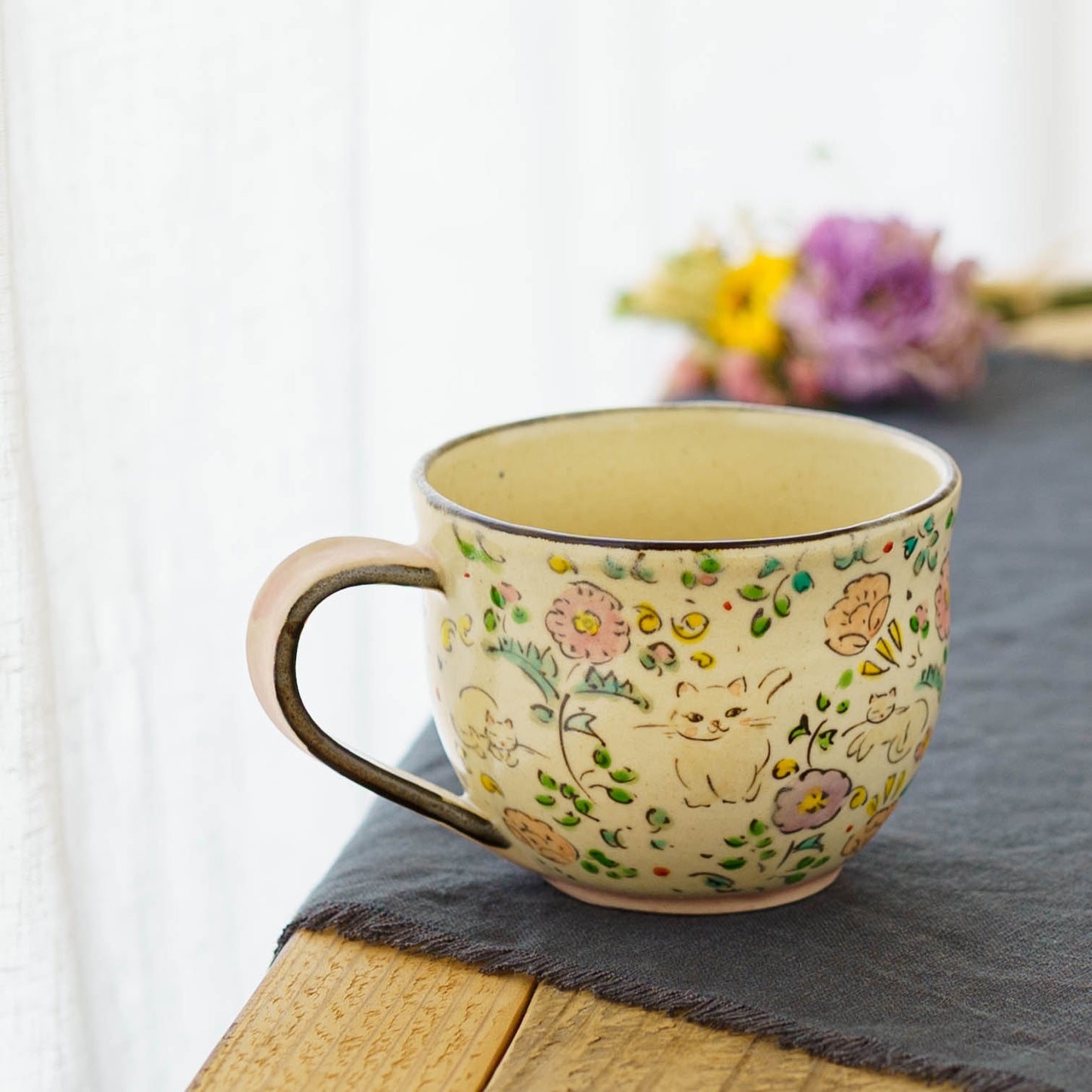 Happy Cat Coffee Cup | Hahamiya