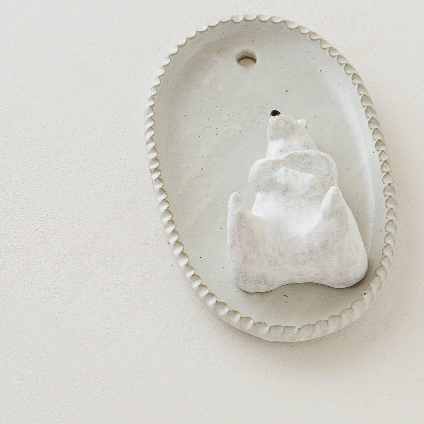 しろくま壁掛け　小　白｜sakuya masuda