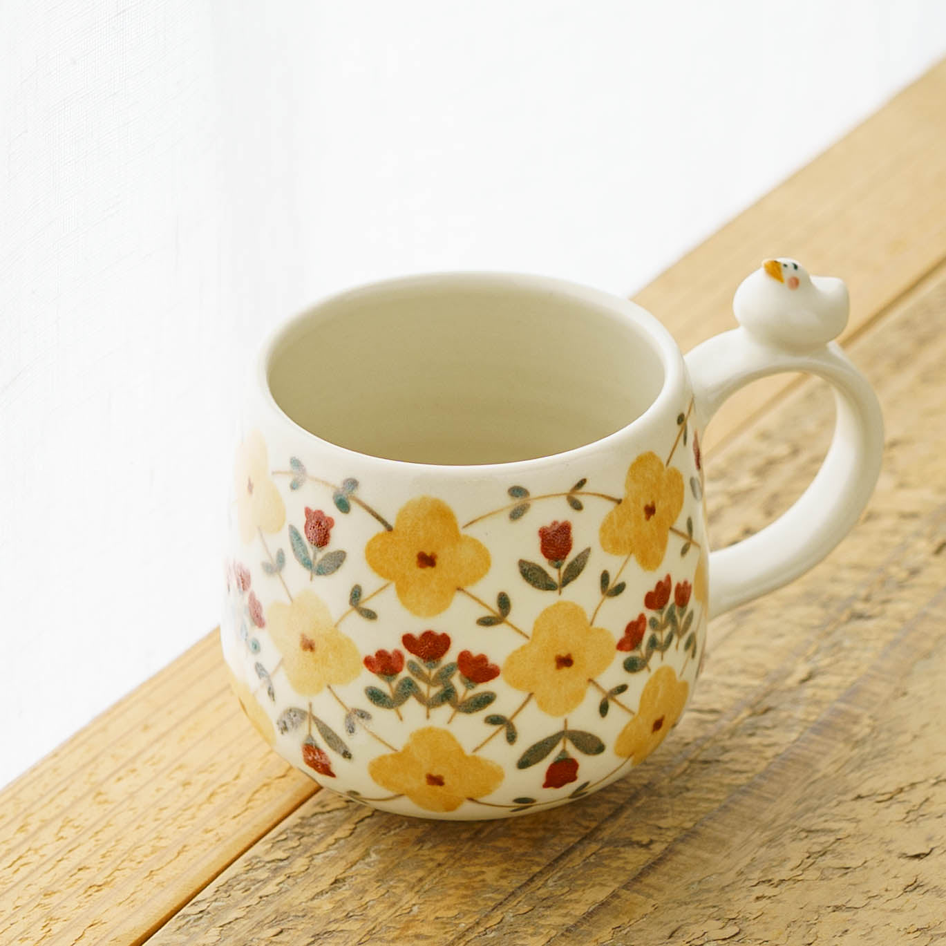 マグカップ　アヒル　黄色｜荒井彩乃