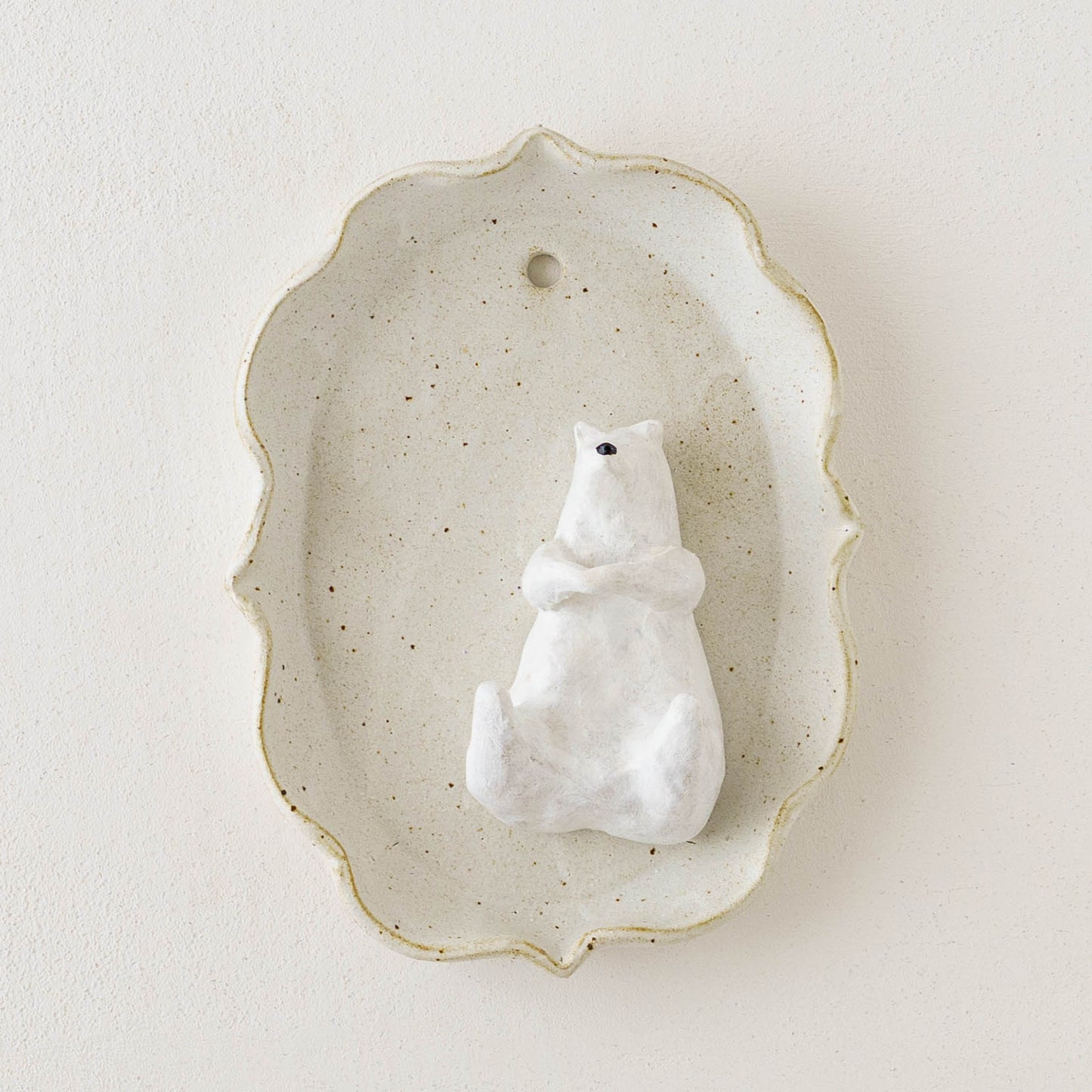 しろくま壁掛け　大　白｜sakuya masuda