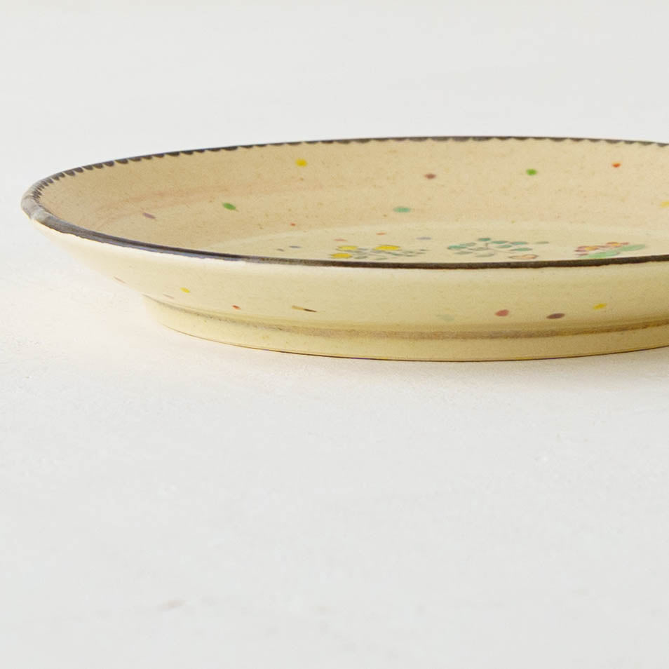 花柄のクリーム色の皿　伸風窯 花柄のクリーム色の皿 伸風窯の通販はau PAY マーケット - 輸入雑貨の