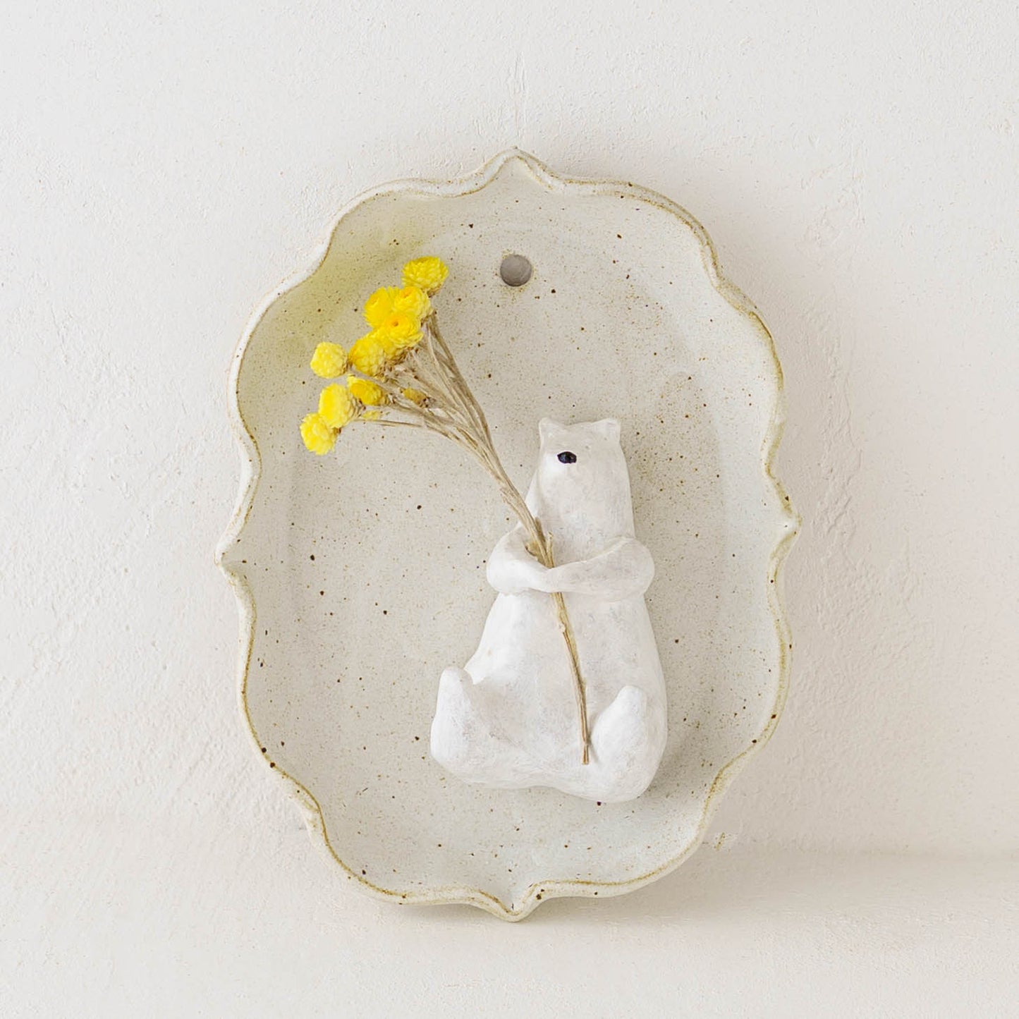 しろくま壁掛け　大　白｜sakuya masuda