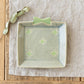 Gift Plate Light Rain x Yellow Green Flowers | Atelier monora