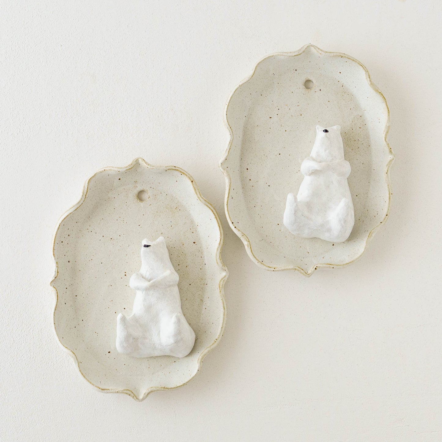 しろくま壁掛け　大　白｜sakuya masuda