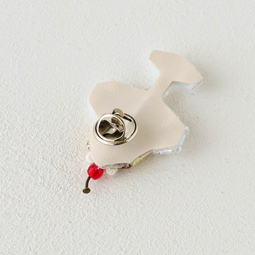 刺繍ピンブローチ　レトロプリン｜あおのいえ