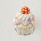 刺繍リング　カラフルカップケーキ｜あおのいえ