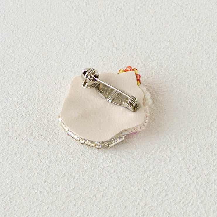 刺繍ブローチ　カラフルカップケーキ｜あおのいえ