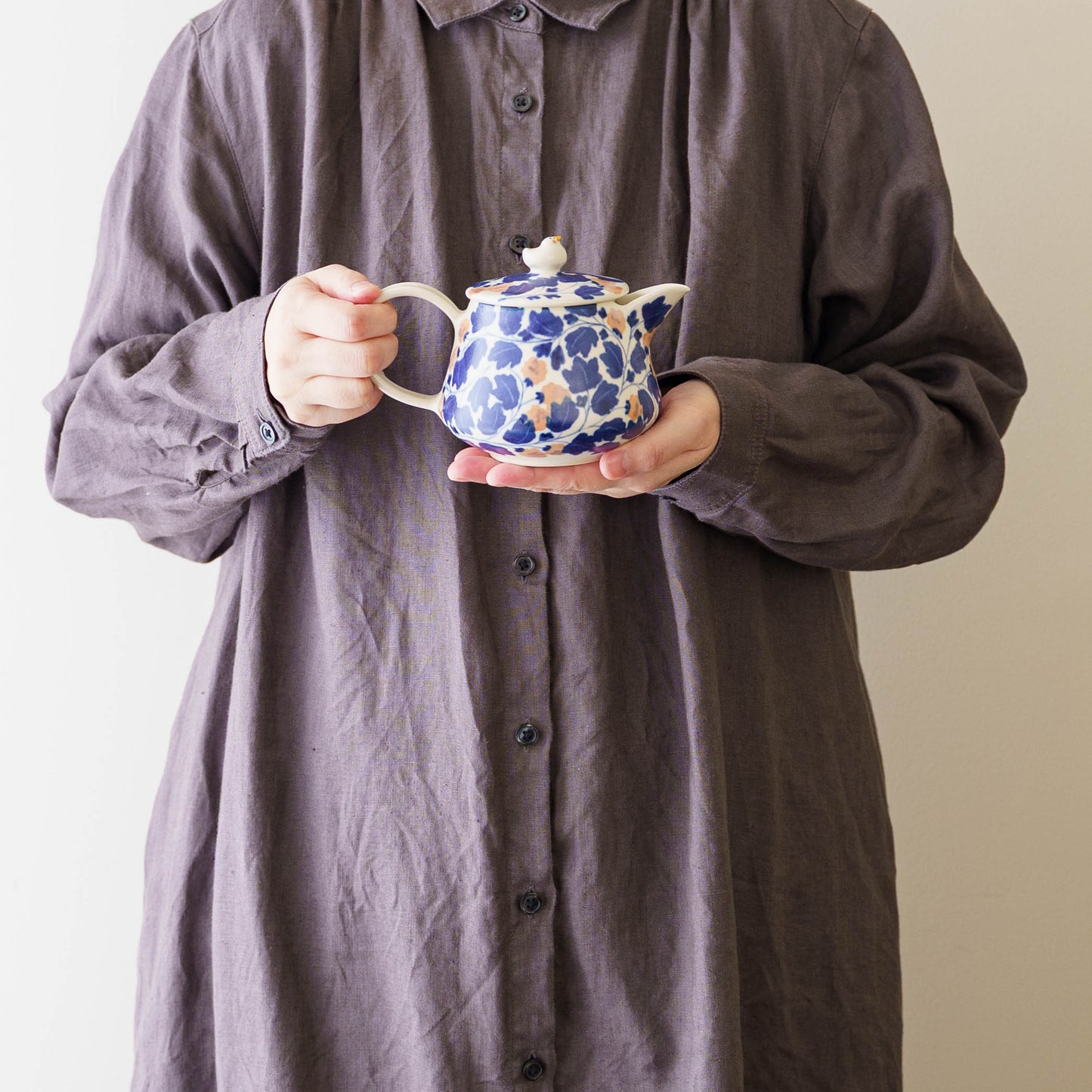 ポット　アヒル　ピンク x 青｜荒井彩乃