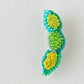 刺繍ブローチ　枝豆｜あおのいえ