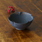 鉄釉　梅型小鉢｜冨部咲喜子