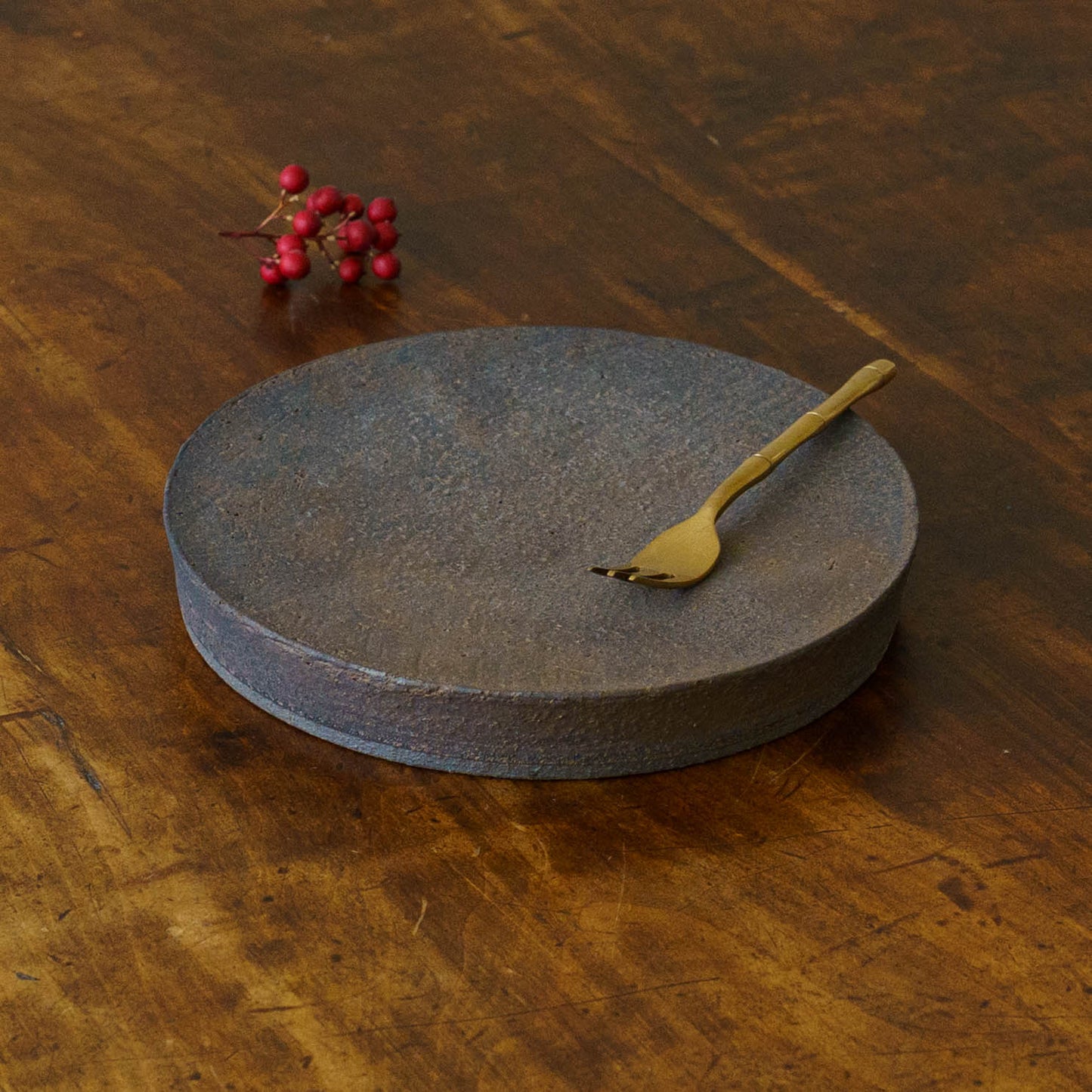  Flat plate M brown｜Tombe Sakiko 