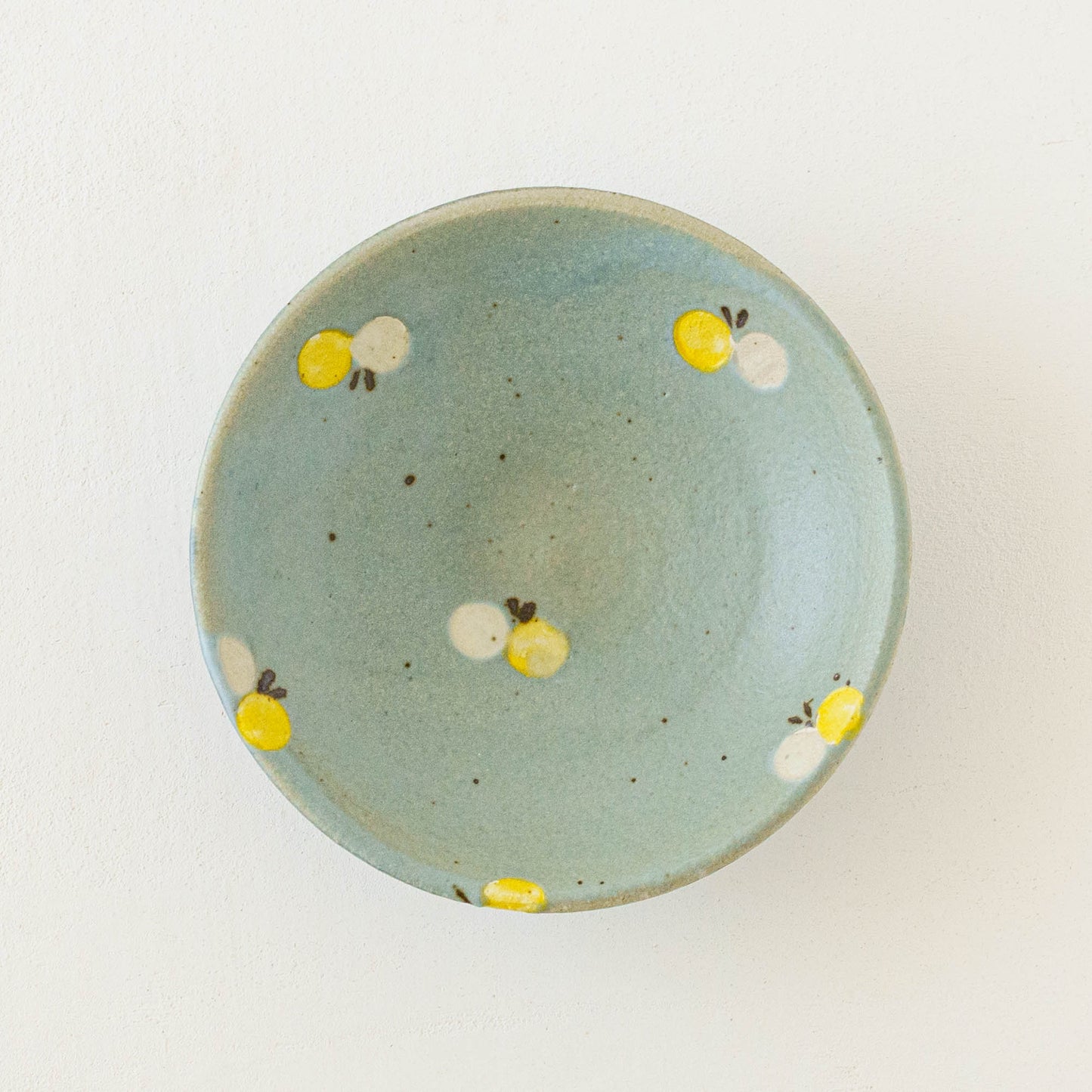 Flat bowl butterfly turquoise blue and navy | Harada Haruko