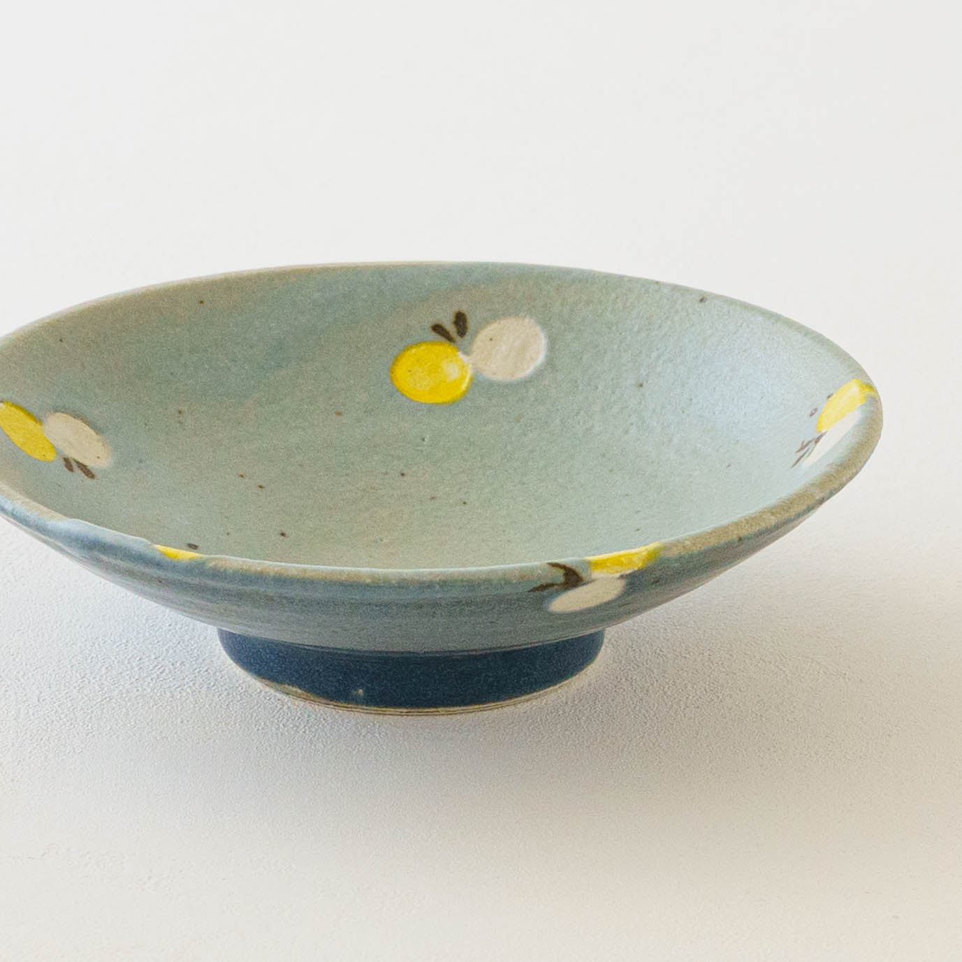 Flat bowl butterfly turquoise blue and navy | Harada Haruko