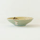 Flat bowl light brown x turquoise blue | Harada Haruko