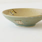 Flat bowl light brown x turquoise blue | Harada Haruko