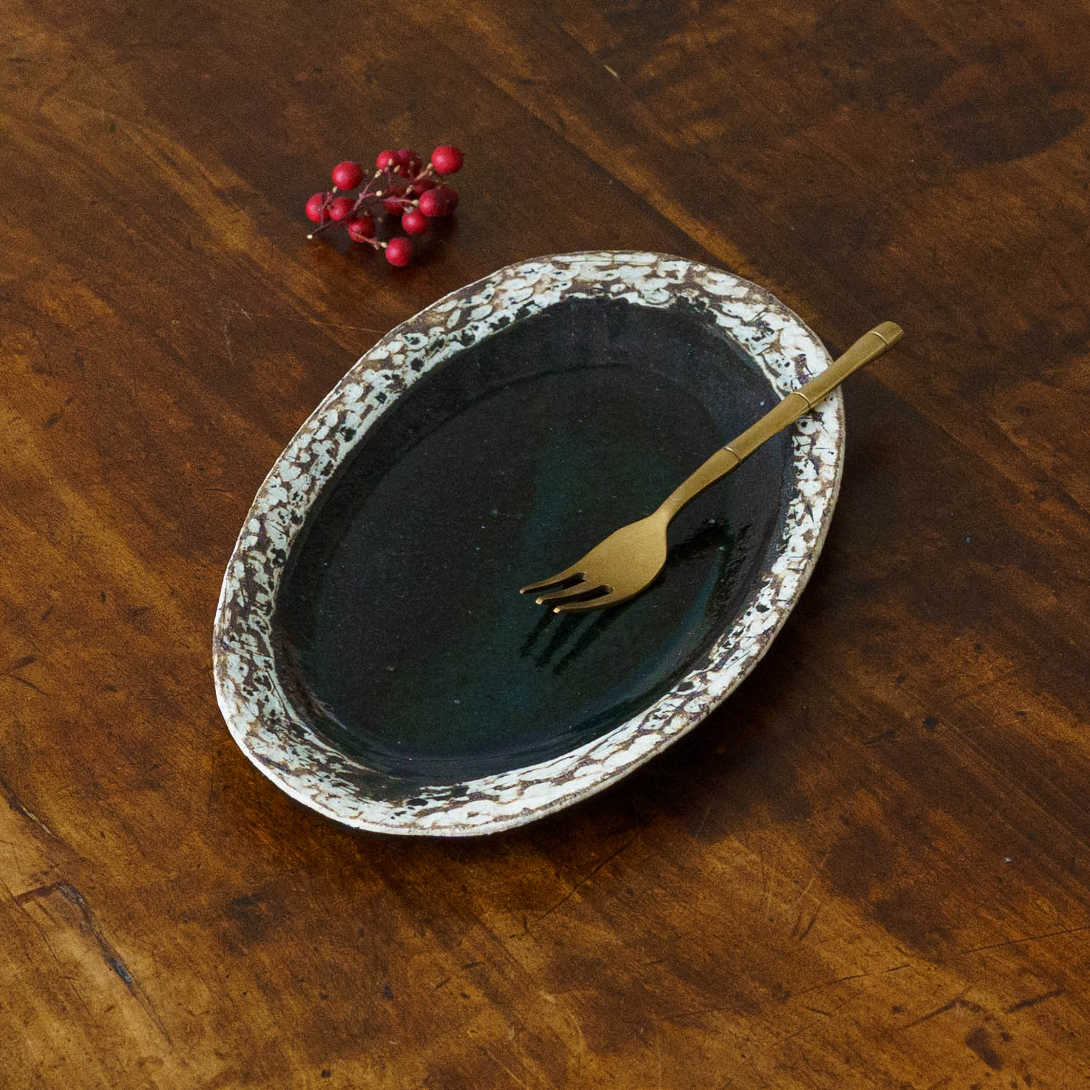 陶芸作家 豊田麗 アルボレス タパス皿 夜｜作家もののうつわ通販 四季