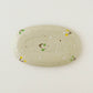 楕円板皿　さくらんぼ　オフホワイト｜原田晴子