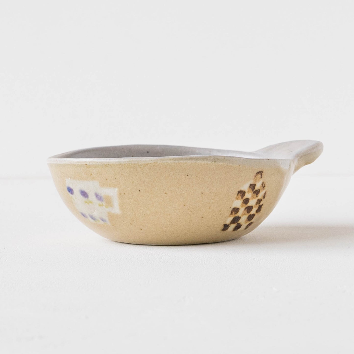 Bowl with ears colorful light blue x light brown | Haruko Harada