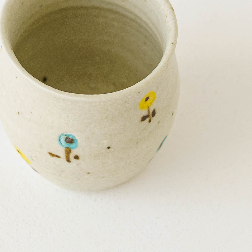 Flute cup S flower white | Harada Haruko