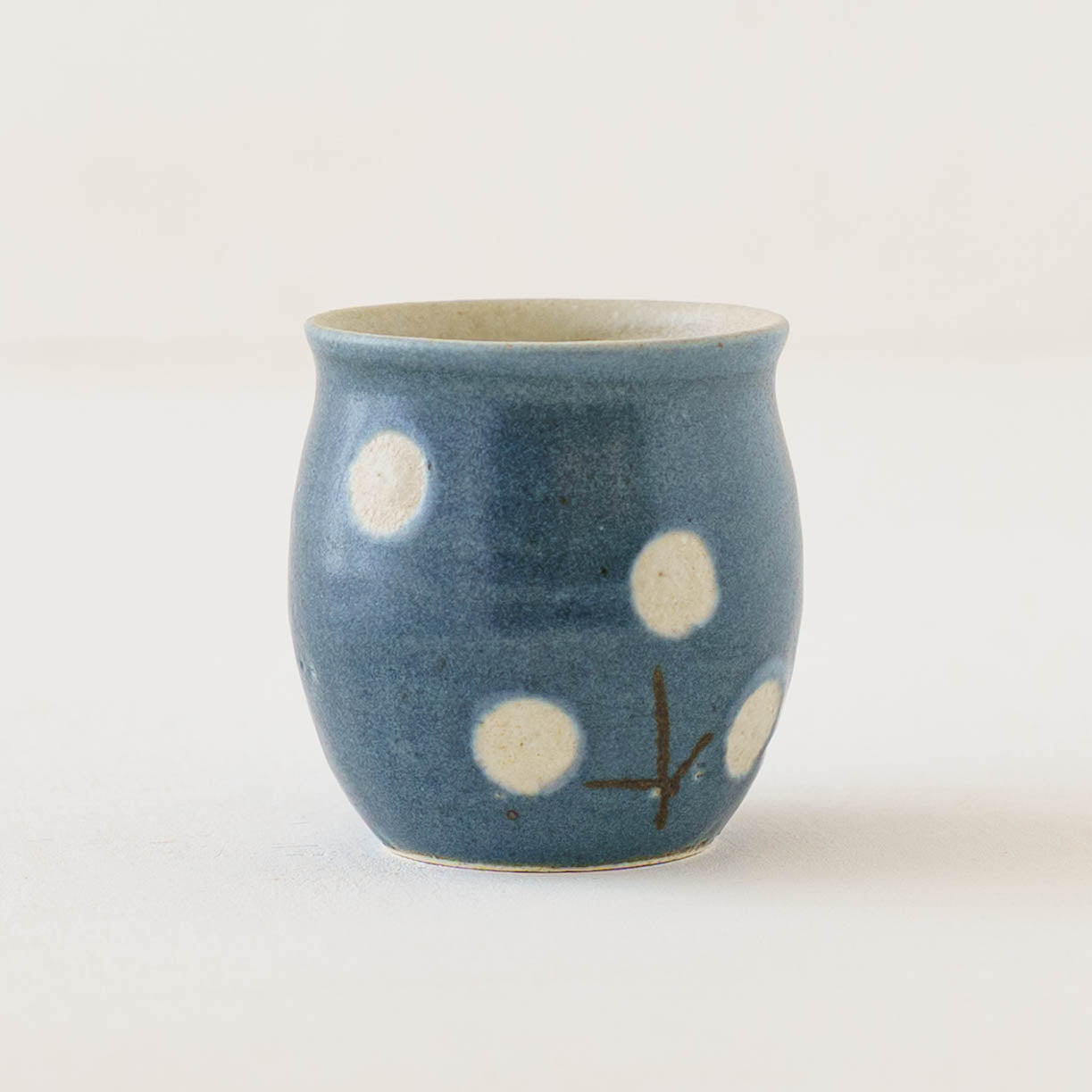Flute cup S flower navy | Harada Haruko