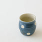 Flute cup S flower navy | Harada Haruko
