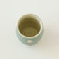 Flute cup S flower turquoise blue | Harada Haruko