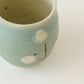 Flute cup S flower turquoise blue | Harada Haruko