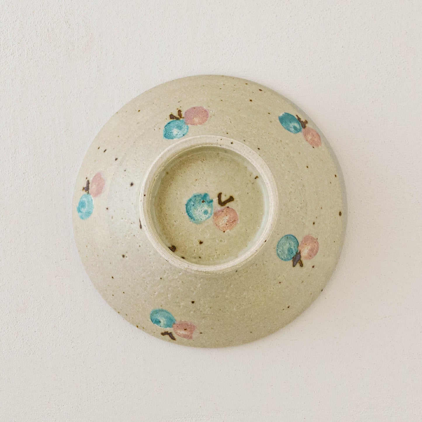 Flat bowl butterfly light blue x white | Harada Haruko