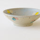Flat bowl butterfly light blue x white | Harada Haruko