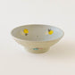 Flat bowl butterfly light blue x white | Harada Haruko