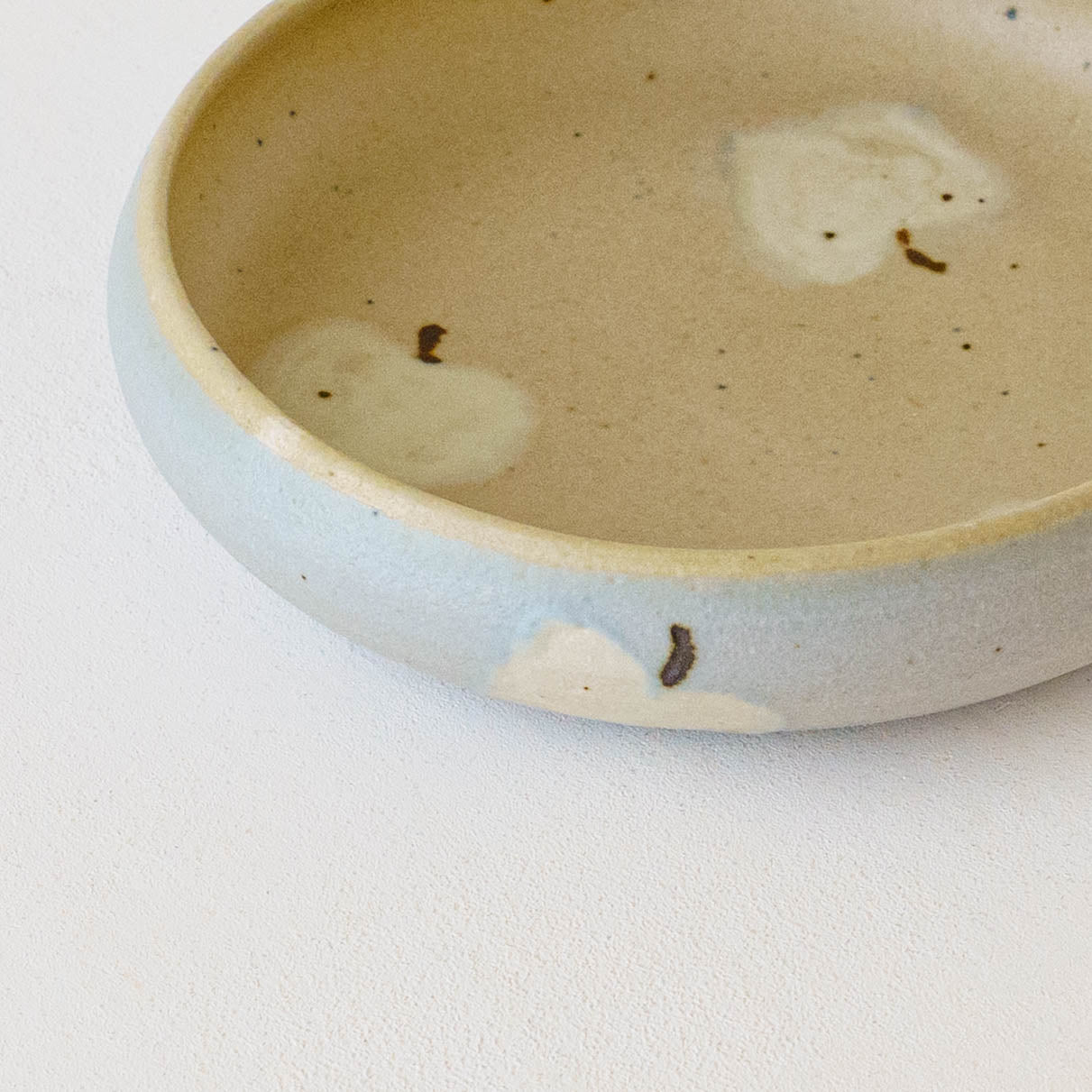 Bowl L apple light brown x light blue | Harada Haruko