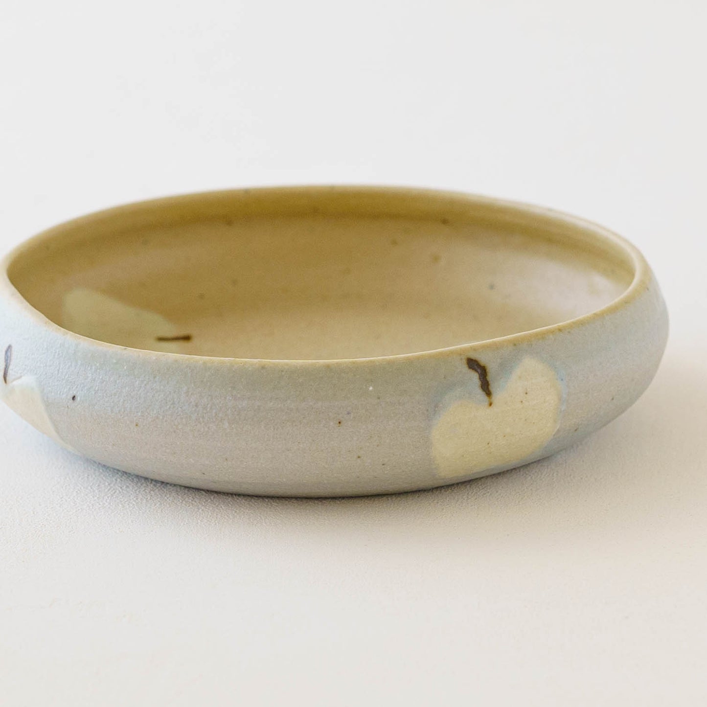 Bowl L apple light brown x light blue | Harada Haruko