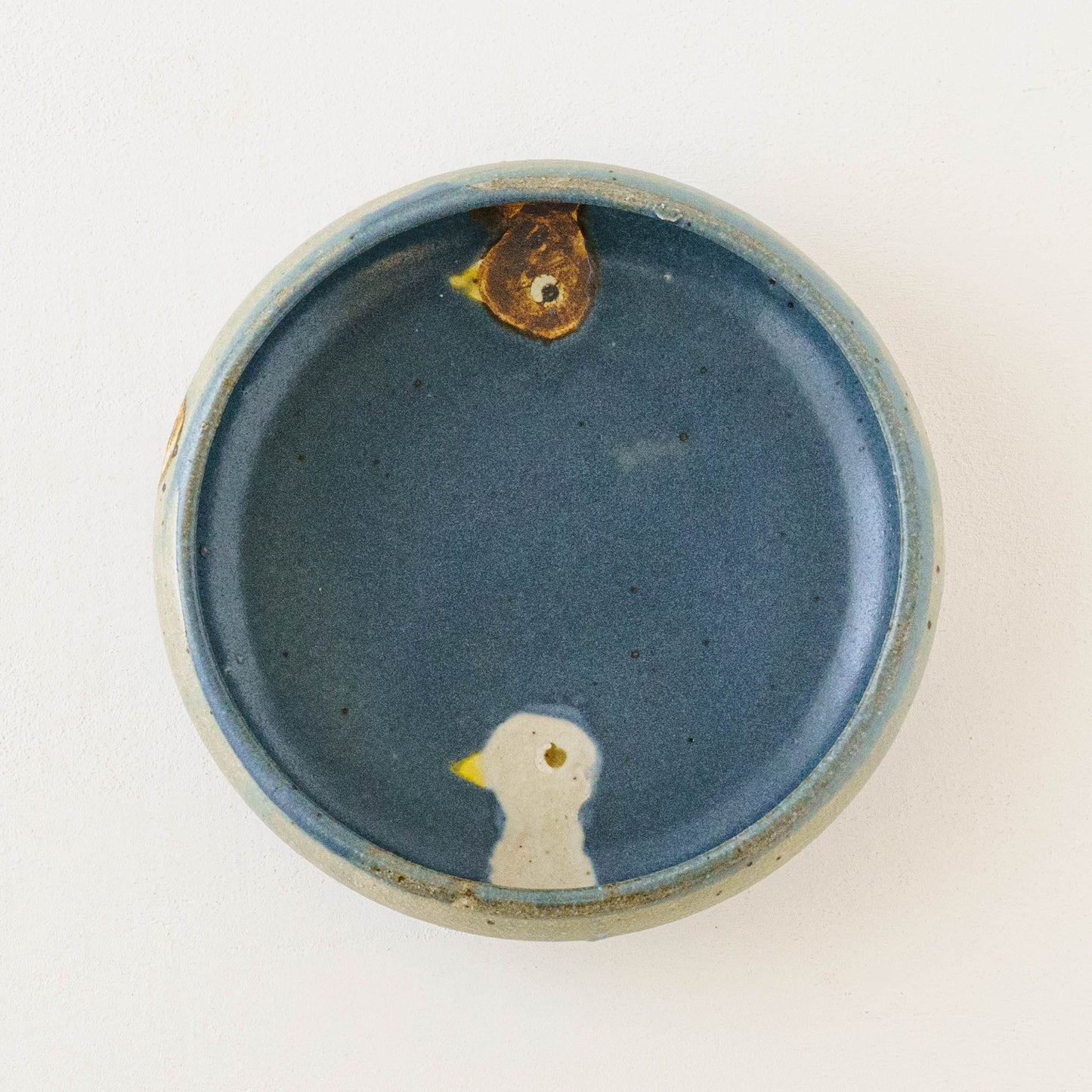 Bowl L bird navy x light blue | Harada Haruko