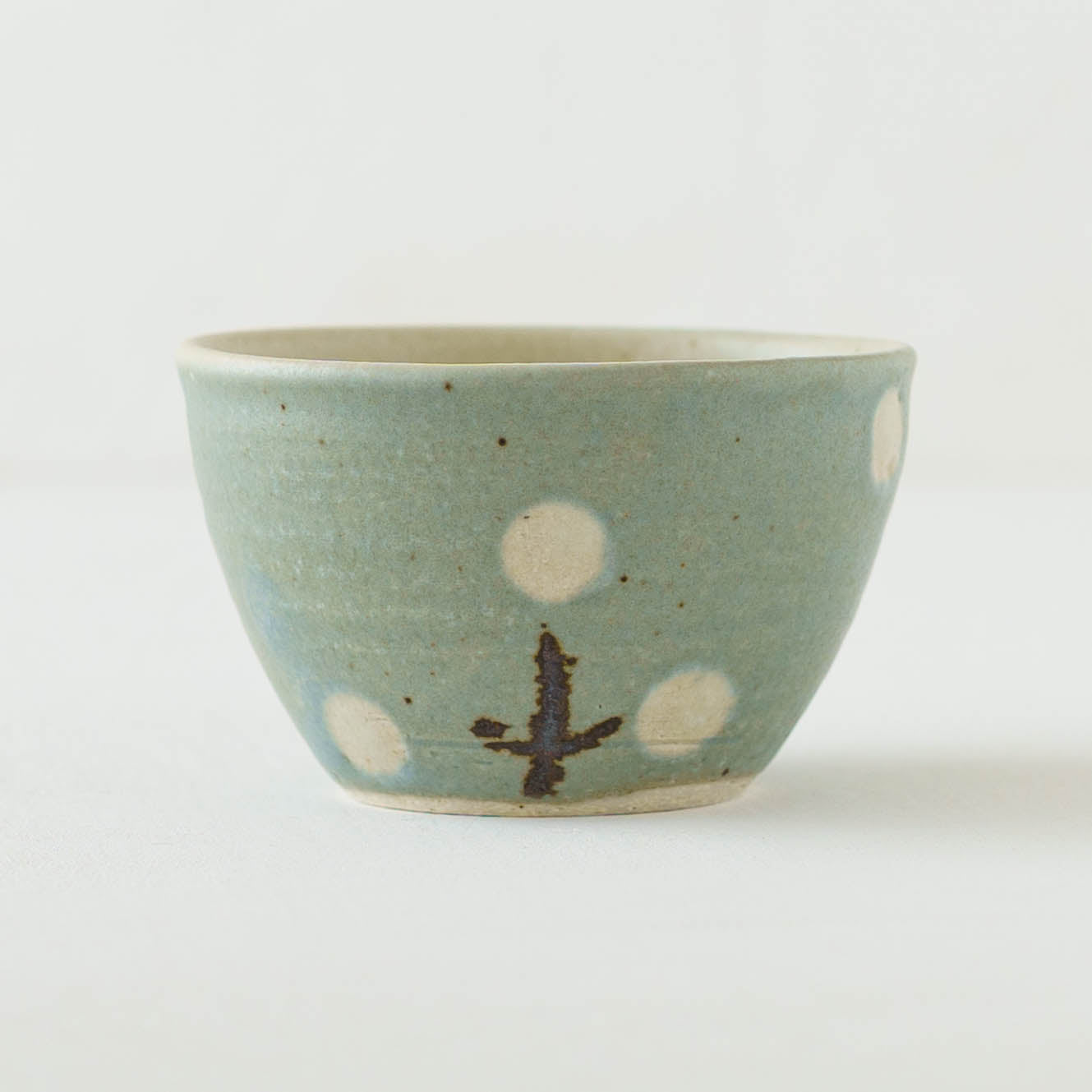 フリーカップ　お花　ターコイズブルー｜原田晴子