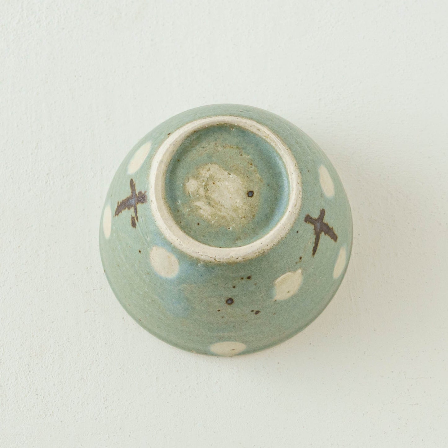 フリーカップ　お花　ターコイズブルー｜原田晴子