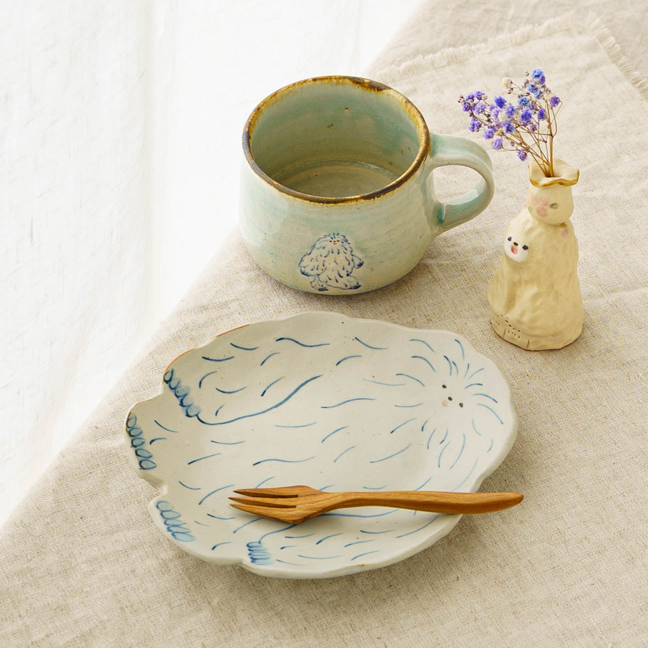 陶芸作家 加藤美紀子 イエティ型皿｜鎌倉山 作家もののうつわ通販 四季