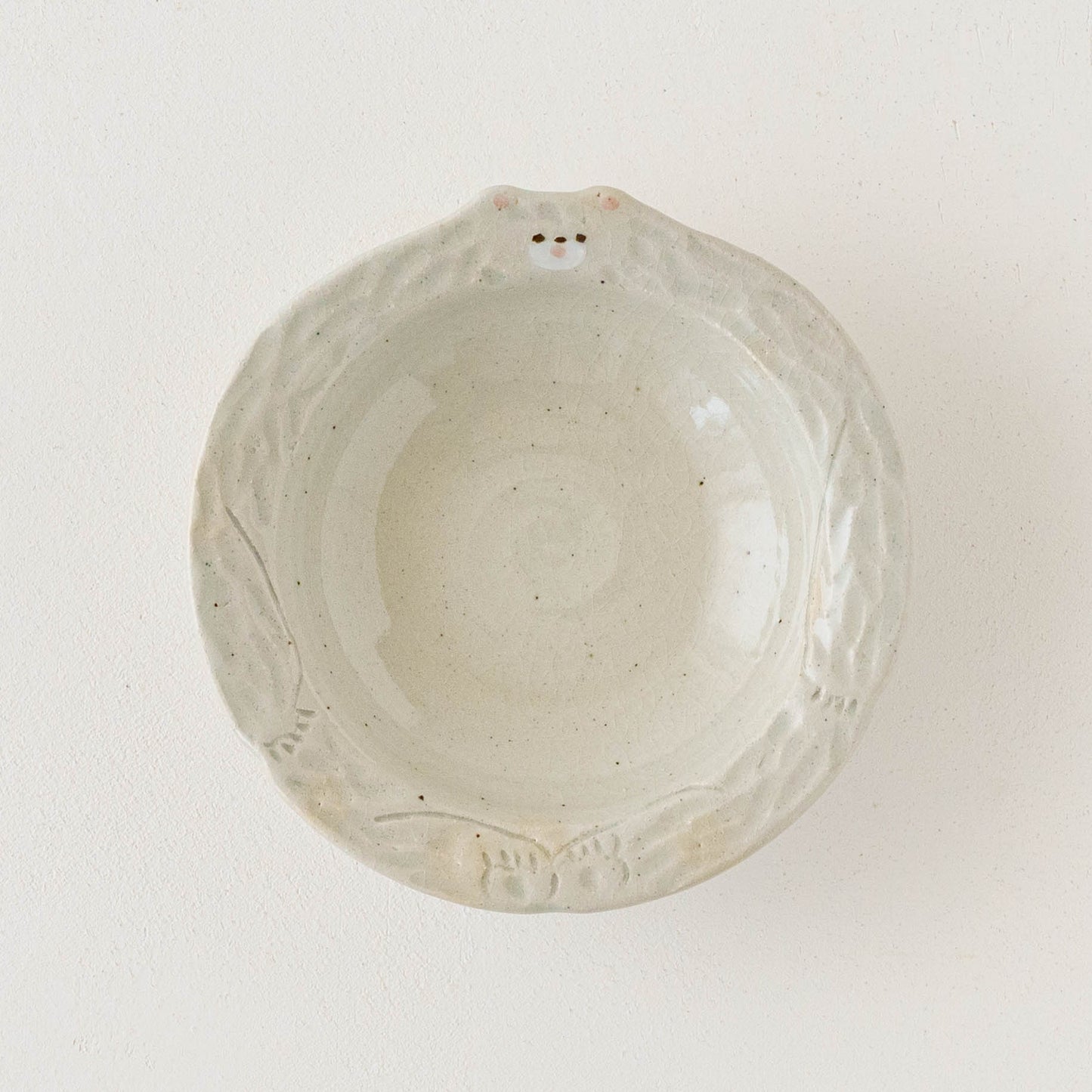 Bowl S Bear White | Mikiko Kato