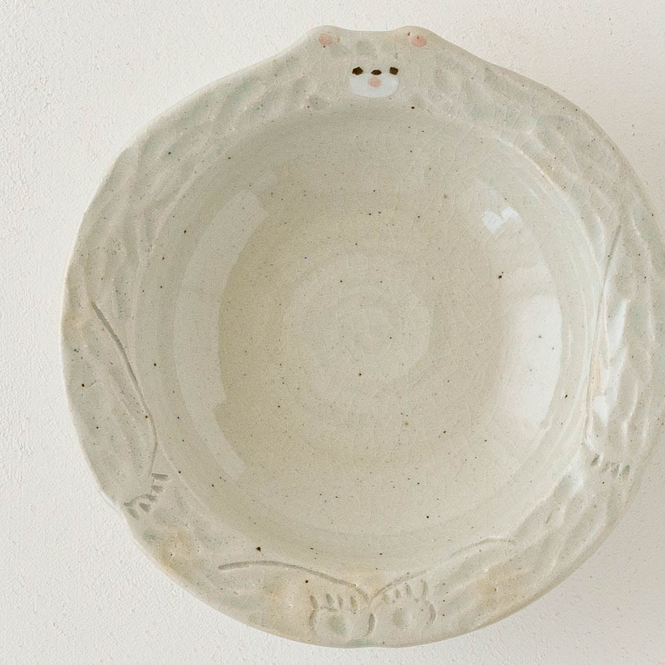 Bowl S Bear White | Mikiko Kato