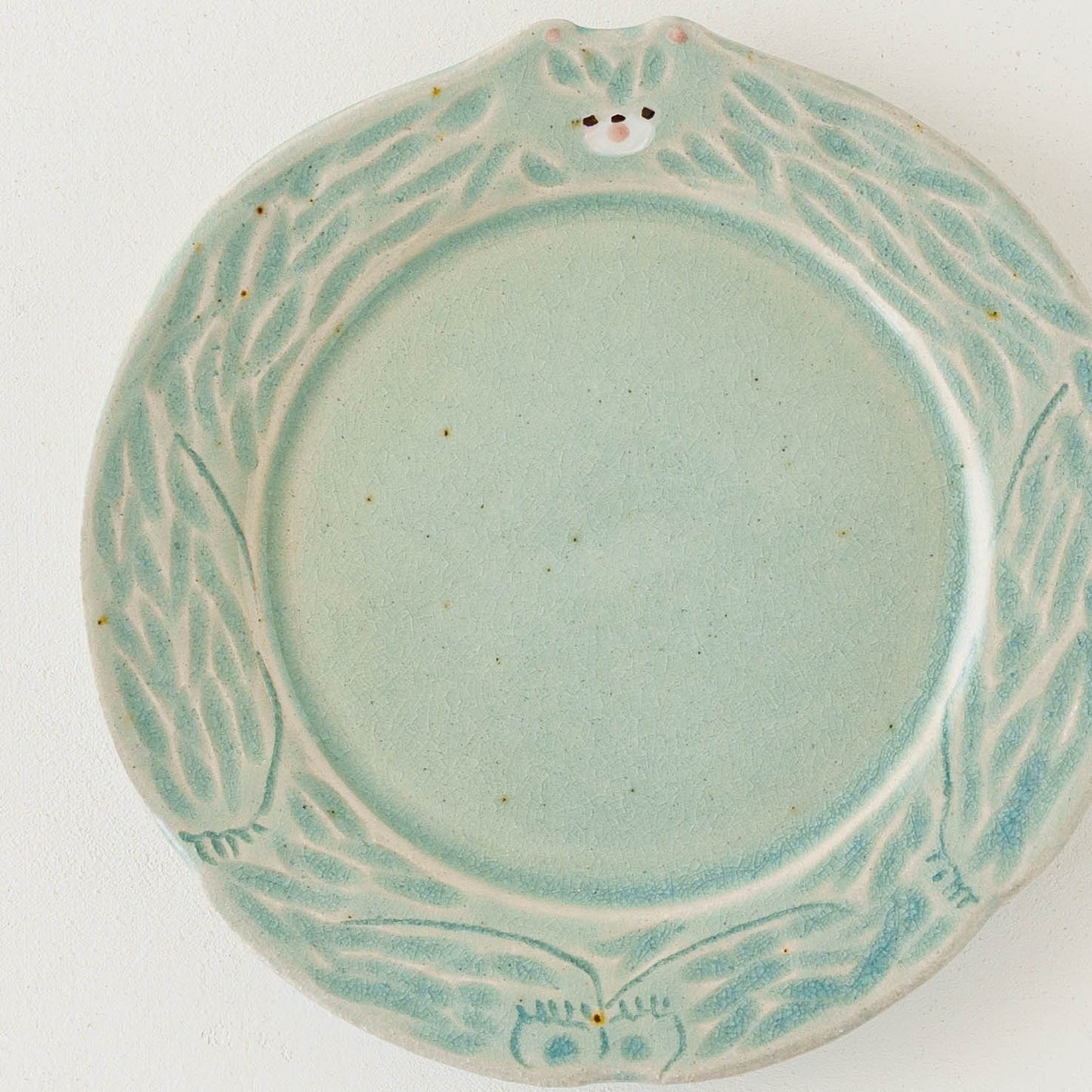 Cake Plate Bear Light Blue | Mikiko Kato