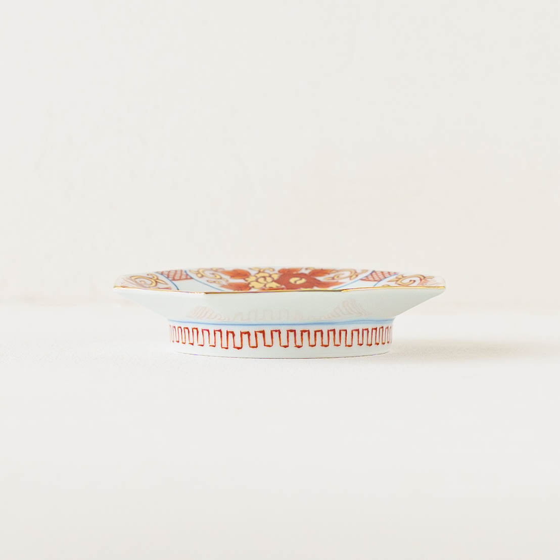 四方花唐草　八角小皿｜吉田焼