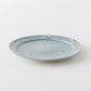 21cm rim plate cherry light blue x white | Haruko Harada