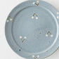 21cm rim plate cherry light blue x white | Haruko Harada