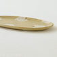 楕円板皿　りんご　ライトブラウン｜原田晴子