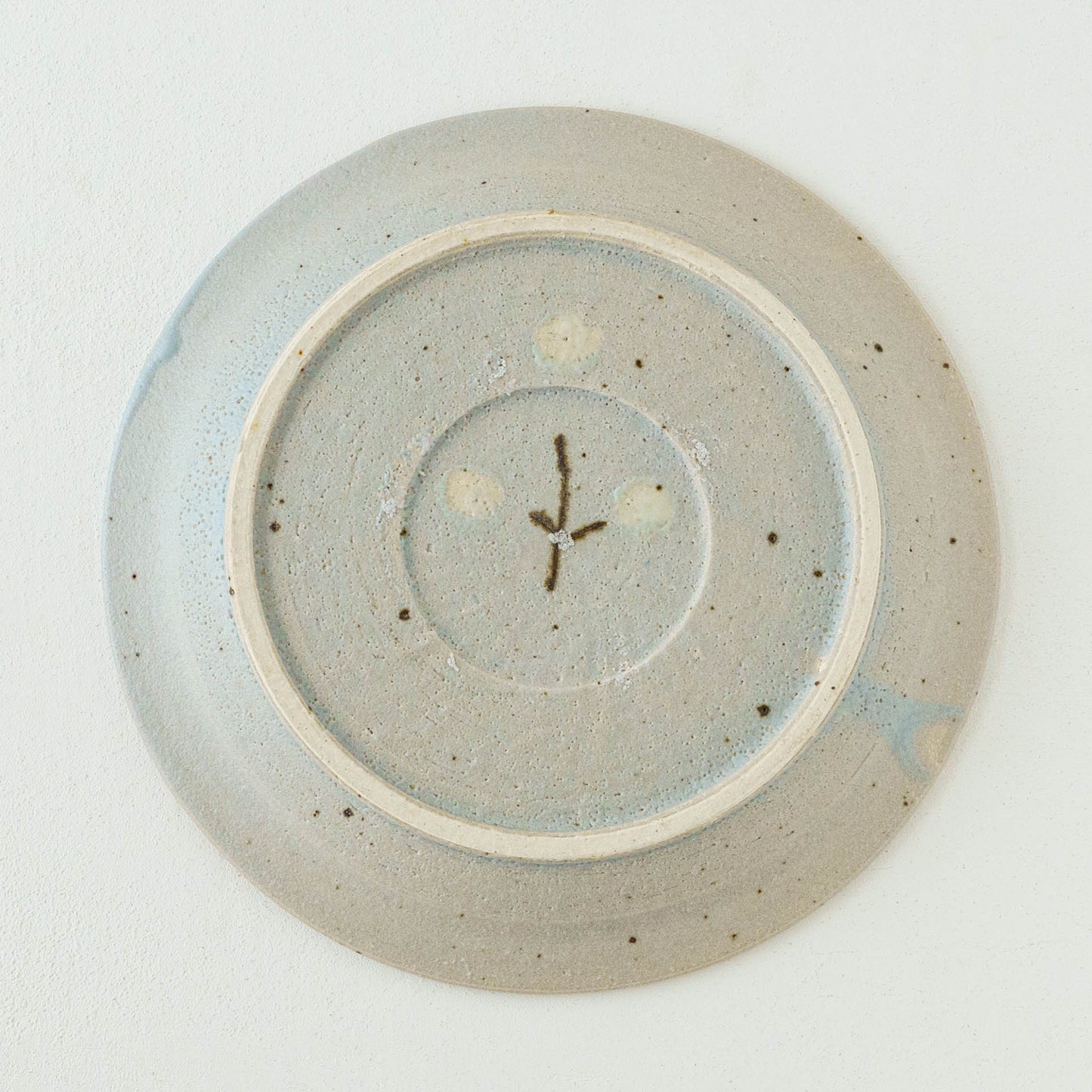 22cm rim plate flower B light blue | Harada Haruko