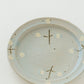 22cm rim plate flower B light blue | Harada Haruko