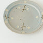 22cm rim plate flower B light blue | Harada Haruko