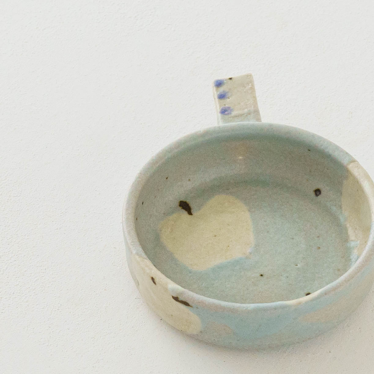 Dip Dish　小　りんご　ライトブルー｜原田晴子