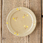 15cm rim plate cherry light brown x yellow | Haruko Harada