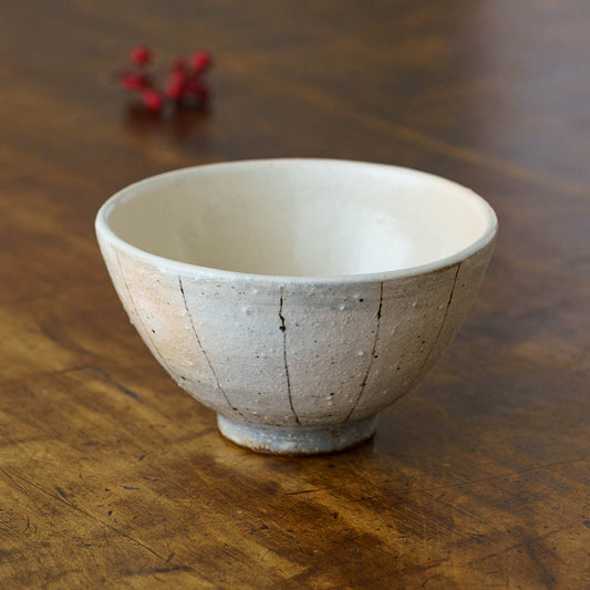 たて鉄線　めし碗　大｜古谷製陶所